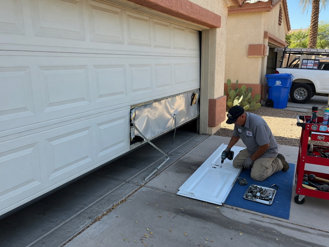 Garage Door Panel Repair in Mesa, AZ
